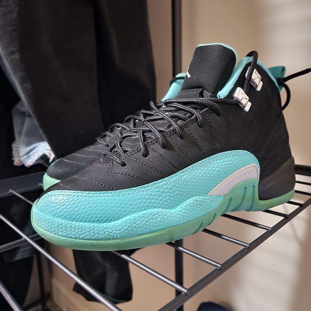 Air Jordan 12 Retro XII (Black / Hyper Jade) [510815-017] Women's 7